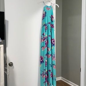 Long flower patterned dress